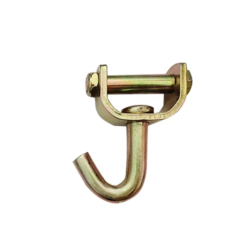 Оцинкованный шарнирный J-образный крюк с болтом и гайкой для крепления ремня
