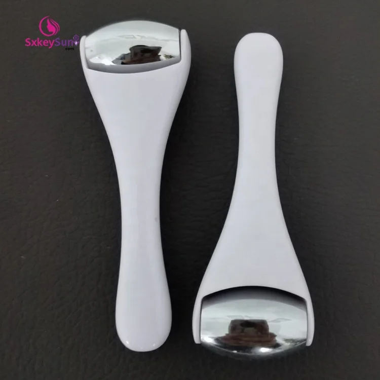 Новый дизайн, частная этикетка 2 в q из нержавеющей стали, первоклассный Бронзовый ручной ролик для холодного льда, терапевтический металлический массажный ролик для льда