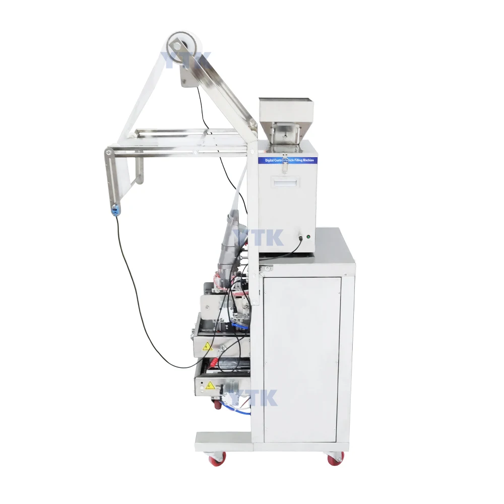 YASON YTK-ZB200F Four Side Bubble Tea Sugar Dispenser Weighing Filling Packaging Machine For Pill Food Machine Small Business