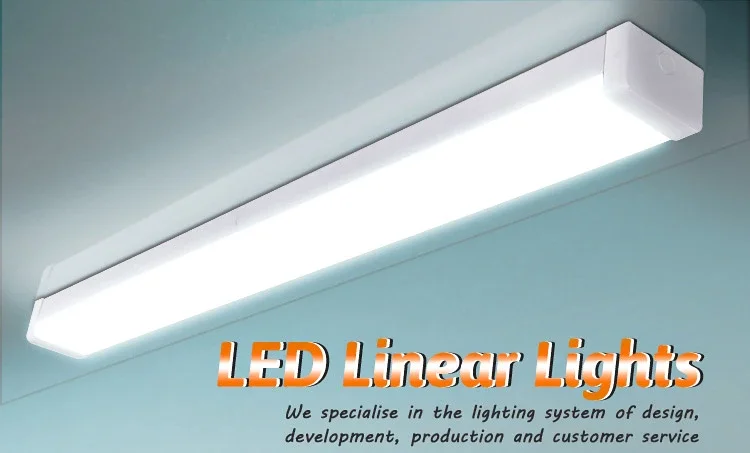 OGJG 2ft 4ft 5ft T8 fluorescent light G13 lamp holder dustproof PC lens steel housing uv LED tube lighting