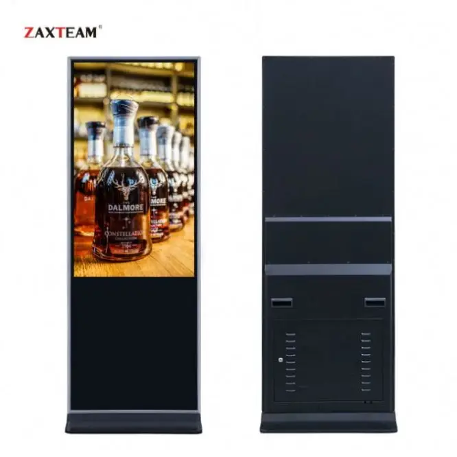 65 Inch Super Slim LCD Display Advertising Player Digital Signage Totem