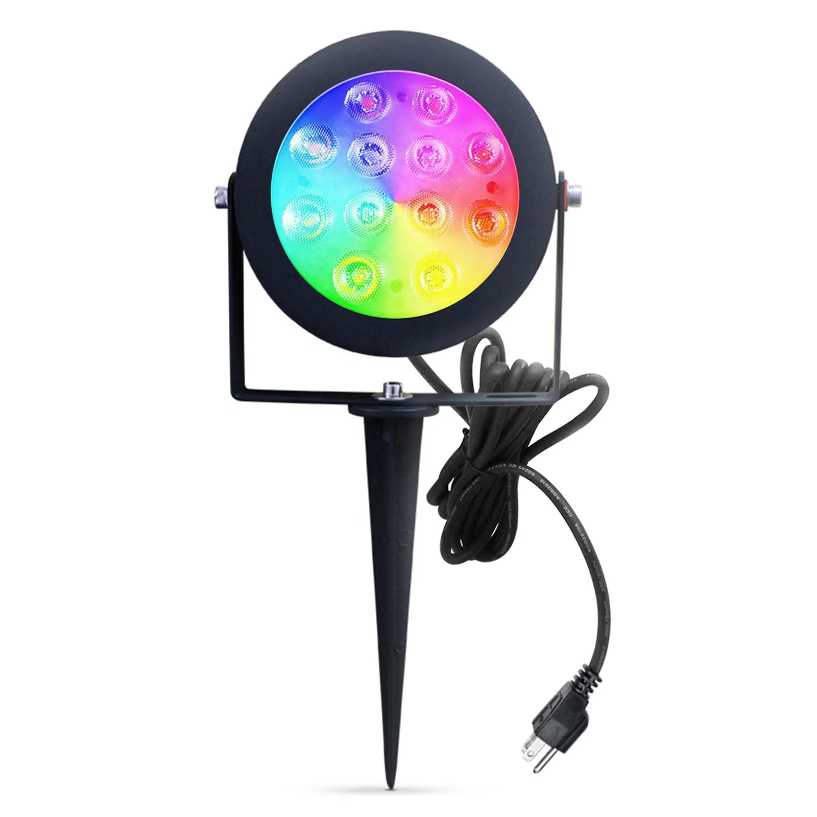Водонепроницаемая наружная светодиодная rgb-лампа прожектор для сада и улицы RGBW цикл дерево