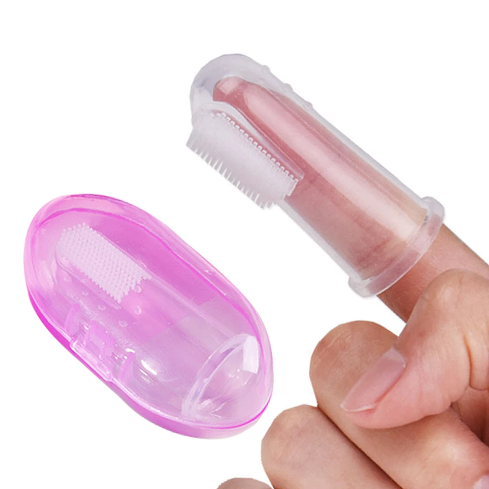 Infant & Mom Toothbrush Thermostability Training Food Grade Soft Bristle Infant To Toddler Toothbrush