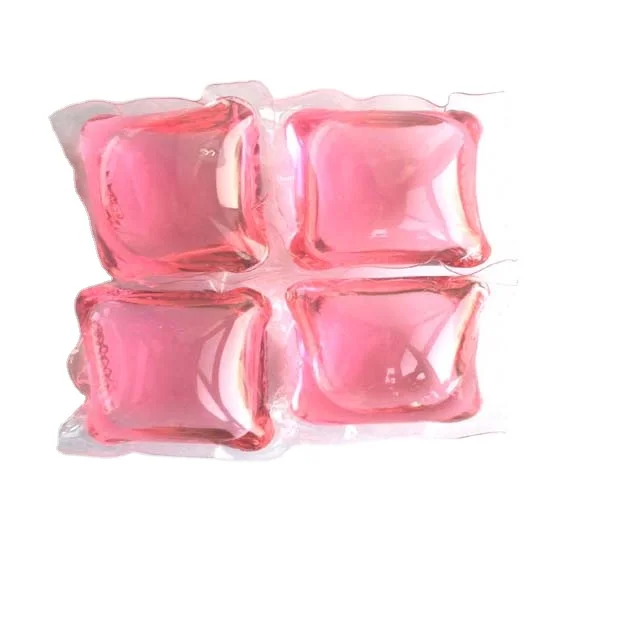 Low foam washing pods in 1 detergent packets laundry condensate beads