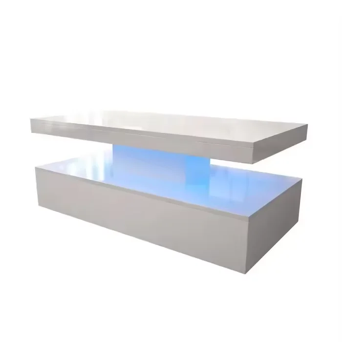 Customized modern living room set TV entertainment coffee table sideboard with LED Light