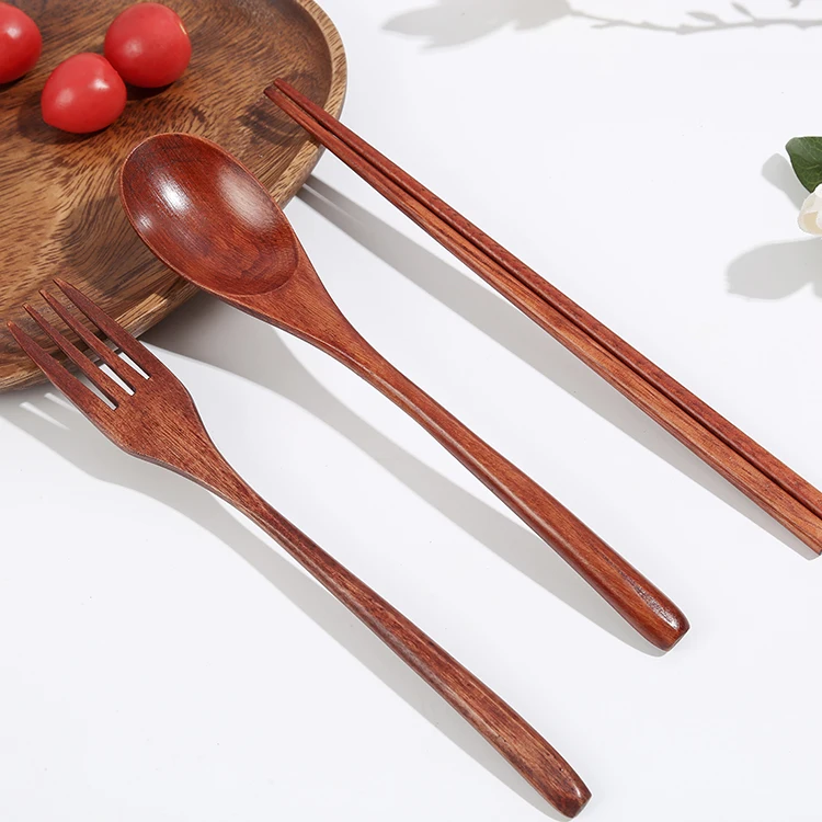 Japanese style ecological Cheap Eco Friendly Custom Organic Handle Wooden Spoon