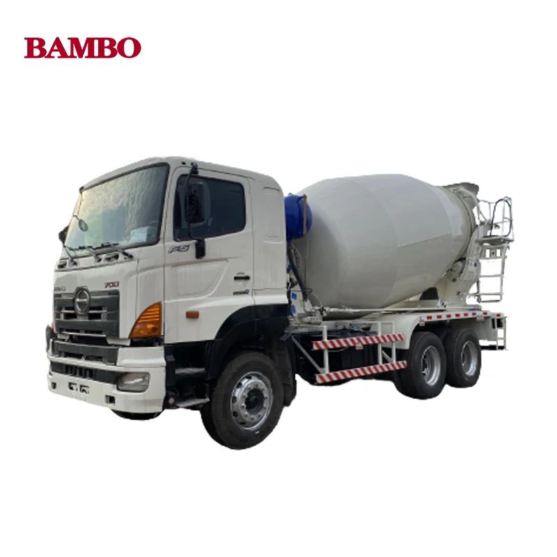 Zoomlion Used and refurbished self loading Concrete Cement Transit Mixer Truck 10 and 12cm3 6x4 hino 700 truck