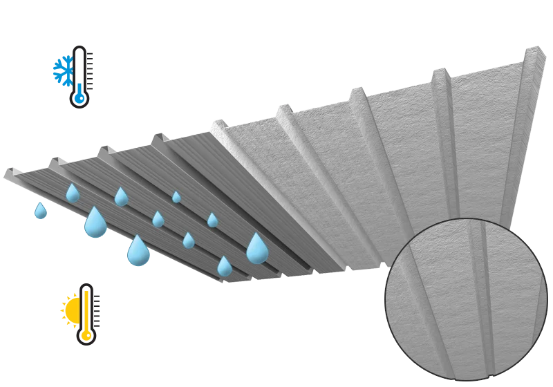 self adhesive backing grey white Anti condensation felt materials for roof sheets