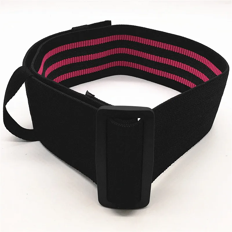 Free shipping online sale adjustable non slip pink strip hip band booty resistance band for hip and leg