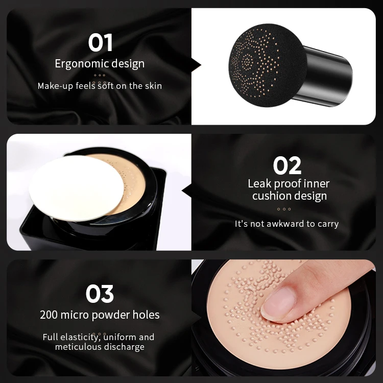 Private Label Avocado Popular Blemish Concealer Foundation Cream Base Makeup Natural Moisturizing Mushroom Air Cushion Bb Cream