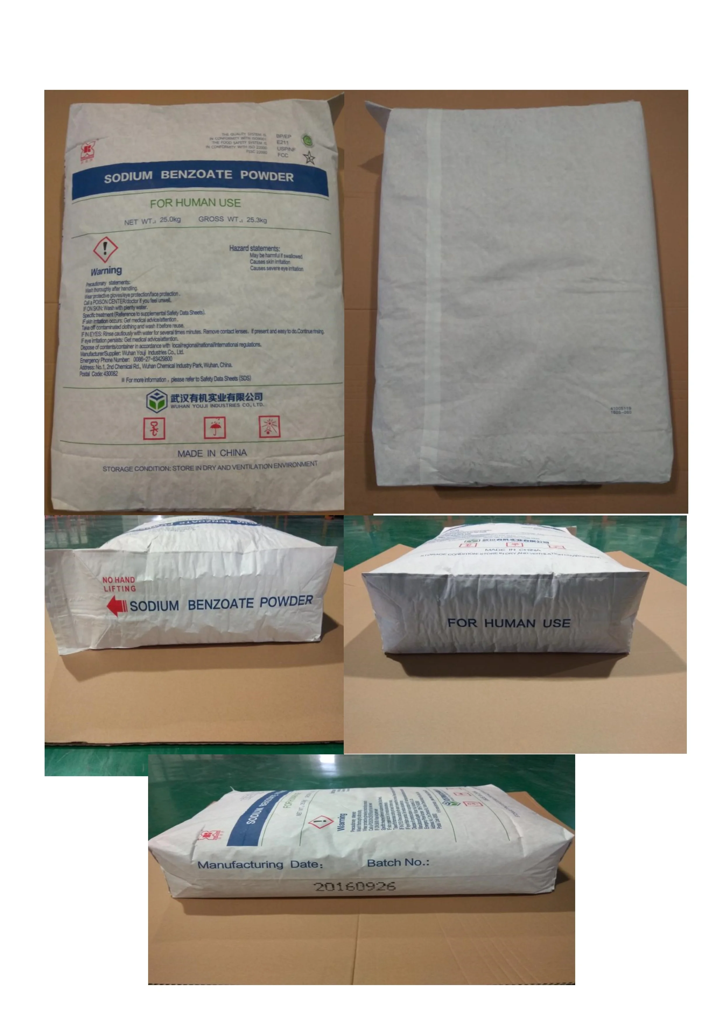 Food Grade High Purity Preservatives MingChem Brand BP Grade  99%min Purity GranularSodium Benzoate