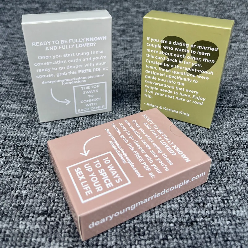 Hot Selling Couple Dialogue Adult Interesting Board Game Card Toy Game Card