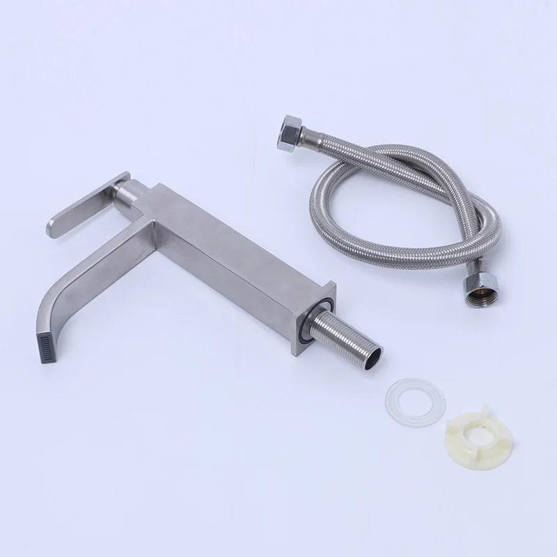 Best Price Bathroom Sink Waterfall Faucet Basin Mixer Hs Code Single Handle Wash Tap Modern Contemporary Ceramic ODM  OEM
