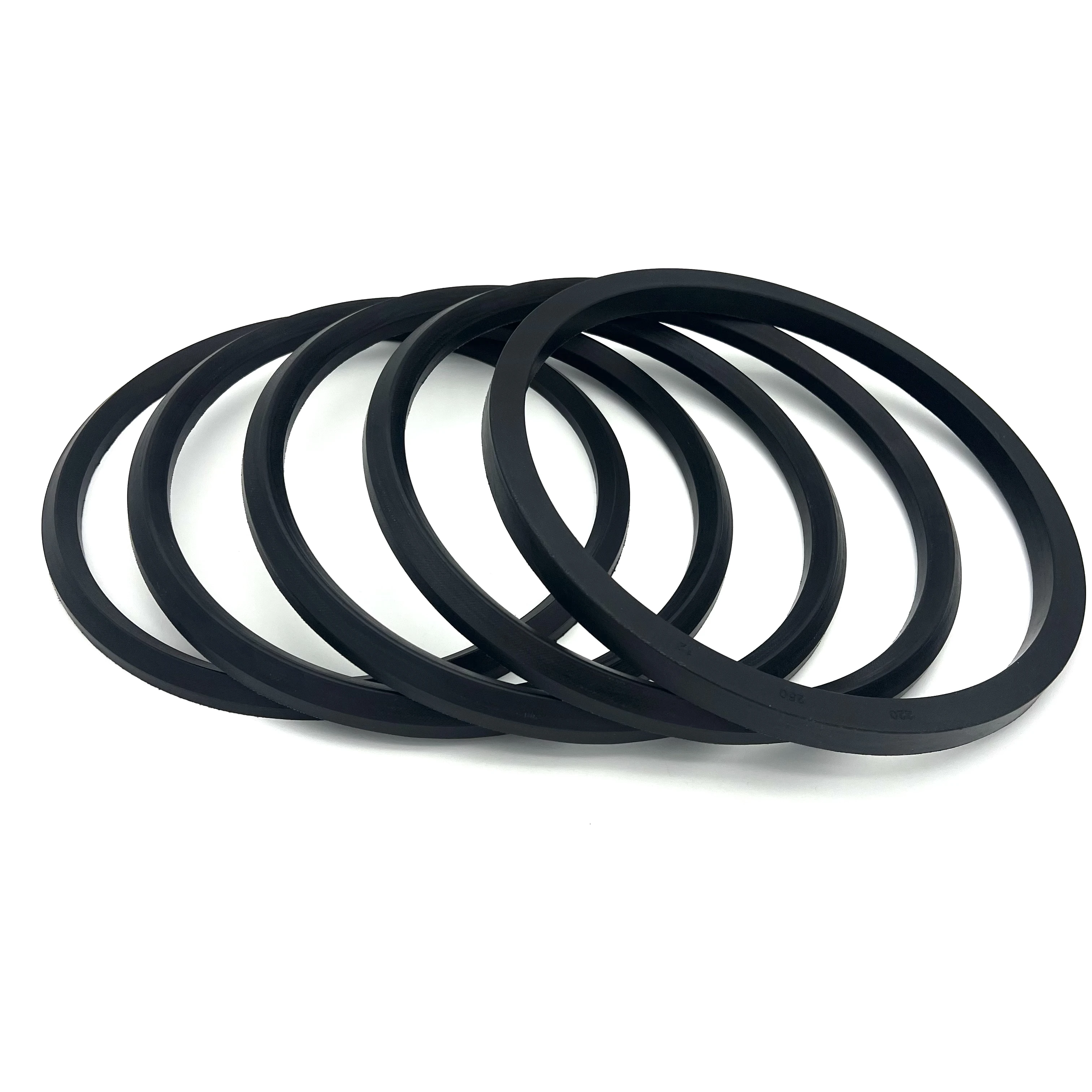 Rubber Hydraulic V Pack seal NBR with Fabric Reinforced Vee-packing V type combination seals pack