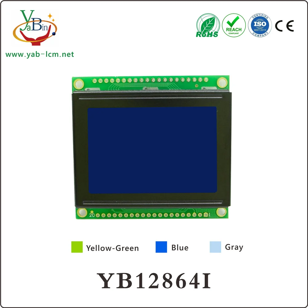 small size cob type graphic lcd display module 12864 128X64  ,size:54X50 MM