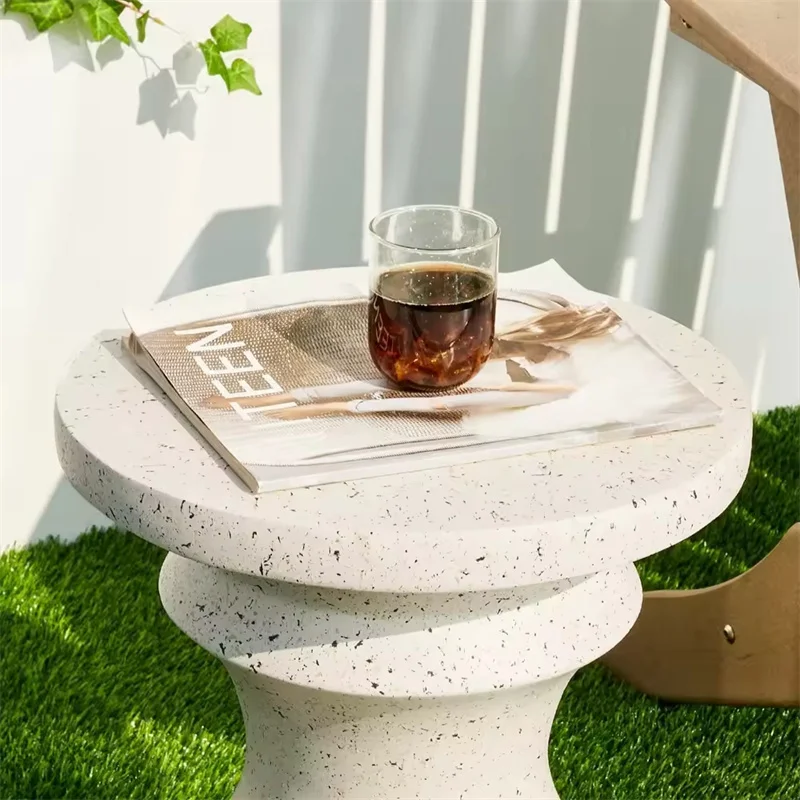 Black Chess Garden Stool ,fiberglass  Planter Stand,outdoor Accent Table, Side Table for living room