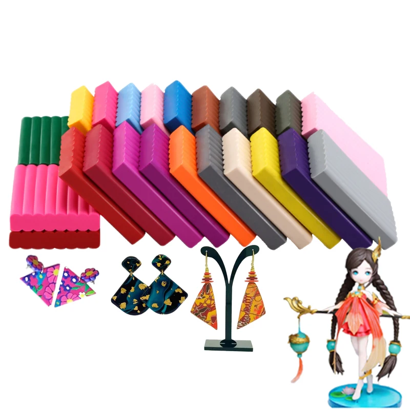 250g Art Diy Soft Colors Oven Bake Air Dry Clay Polymer Modeling Clay For Modeling