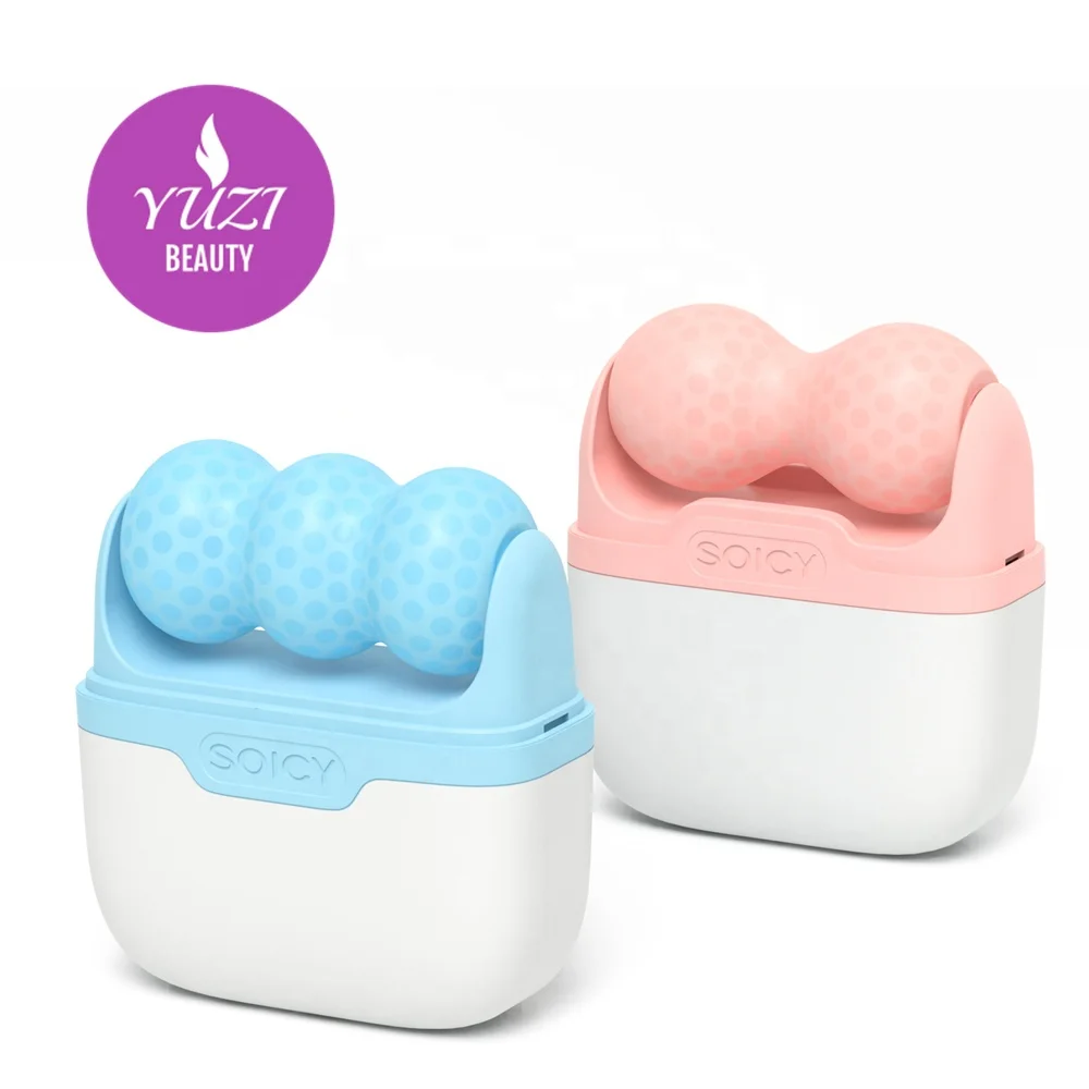 Hot Selling Handheld Personal Skin Care Ice Mesotherapy Dermaroller W Shaped V Shaped S30 Soicy Frozen Face Beauty Ice Roller