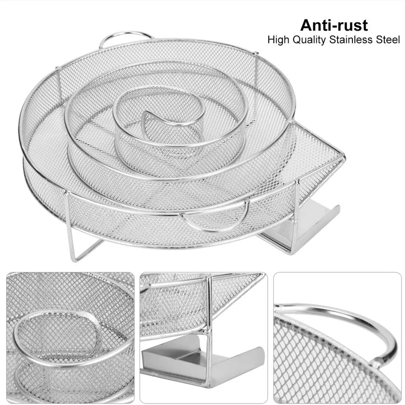 Cold Smoke Generator for BBQ Grill Smoking Salmon Meat Burn Time up to 18-24 Hours