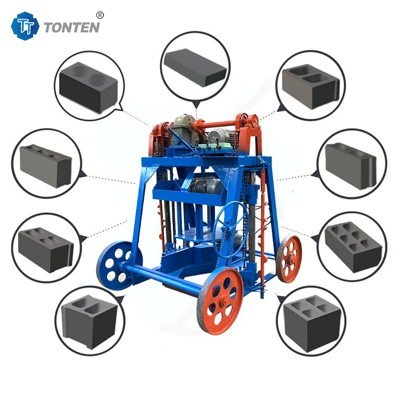 Useful Mobile Auto Brick Laying Machine Diesel Mobile Generator Block Machine