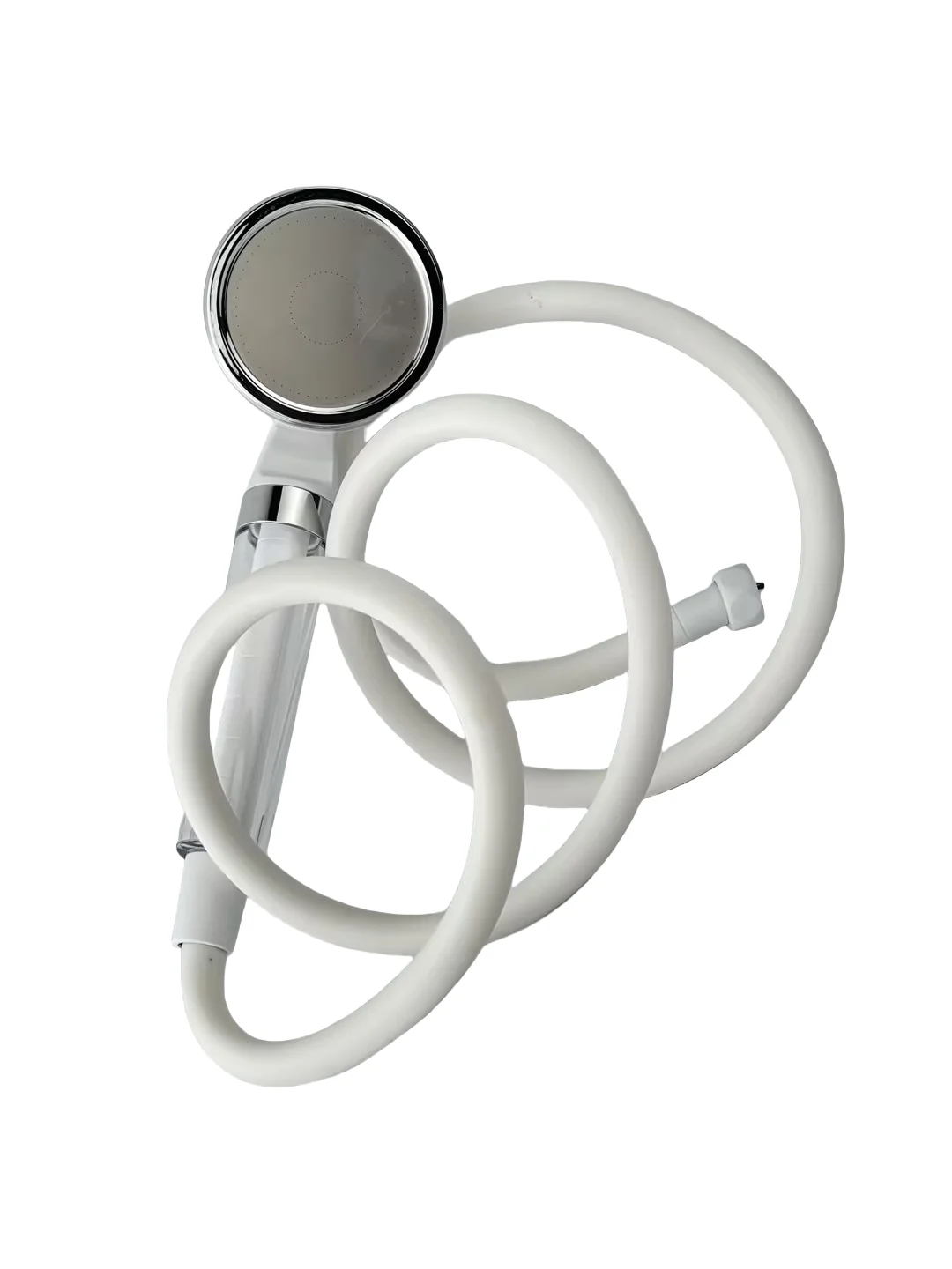 Matte Chrome Finish Durable Brass PVC Hose Filter Flexible Modern Design Style Shower Head Home Office Hotel Bathrooms Plumbing