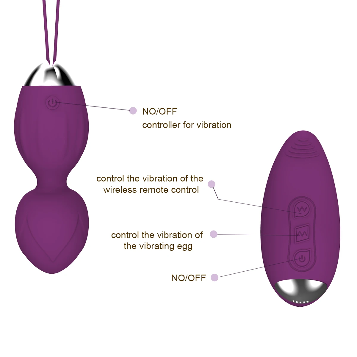 Y Love New Design USB Rechargeable 2 Motors Remote Control Vibrator Plus Vagina G Spot Vibrating Love Egg Kegel Ball Sex Toys