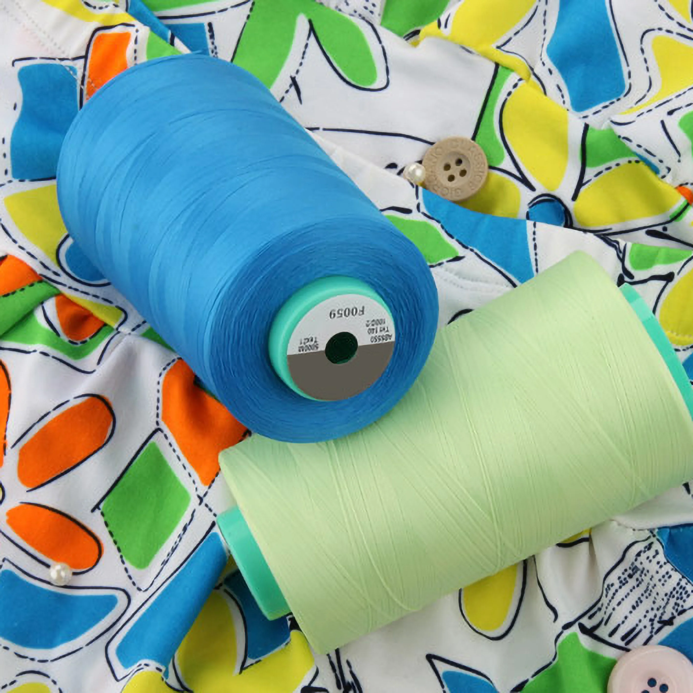 Textured Polyester Sewing Thread Tailoring Material