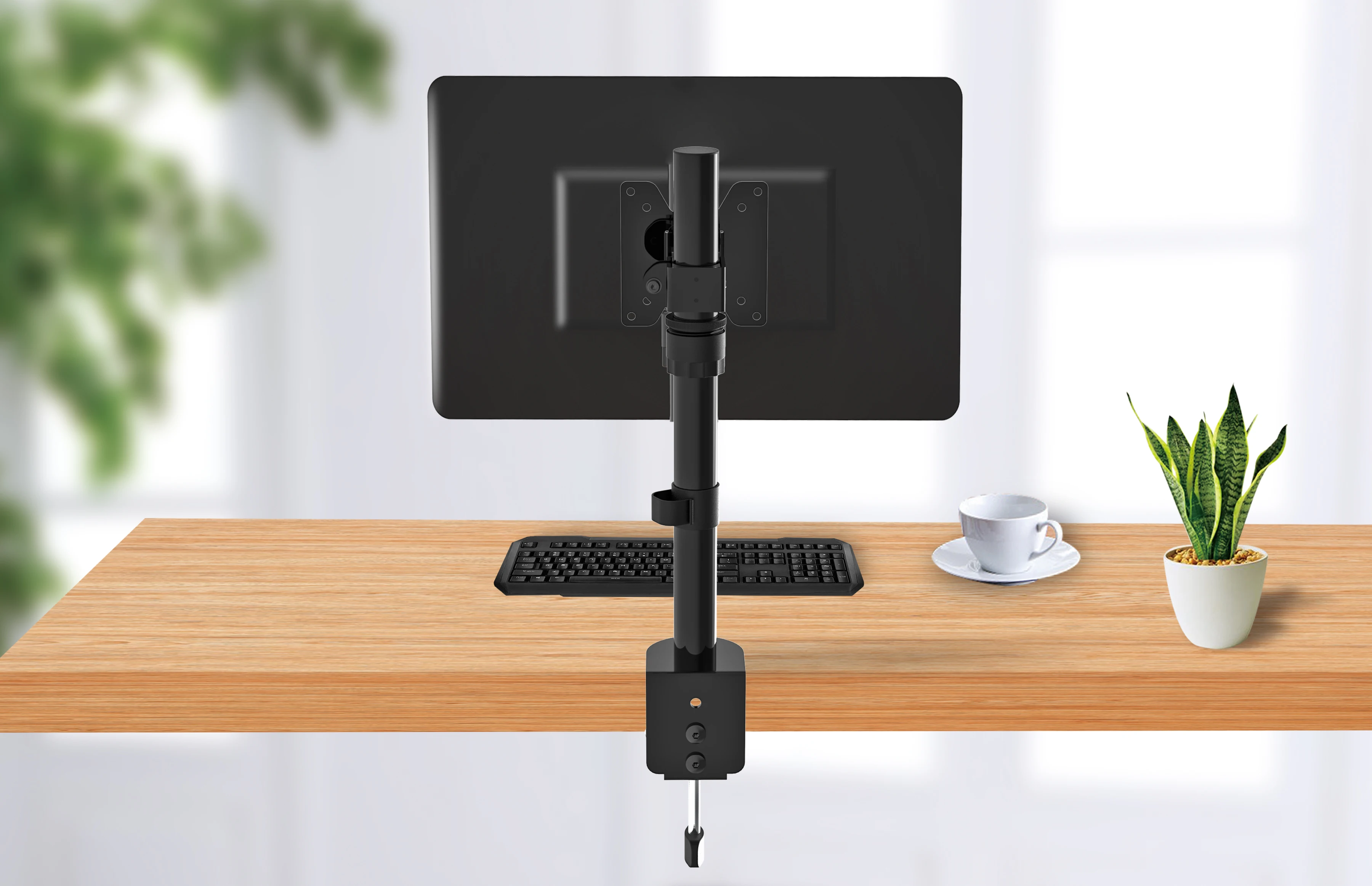 height adjustable rotate LCD desktop monitor mount stand