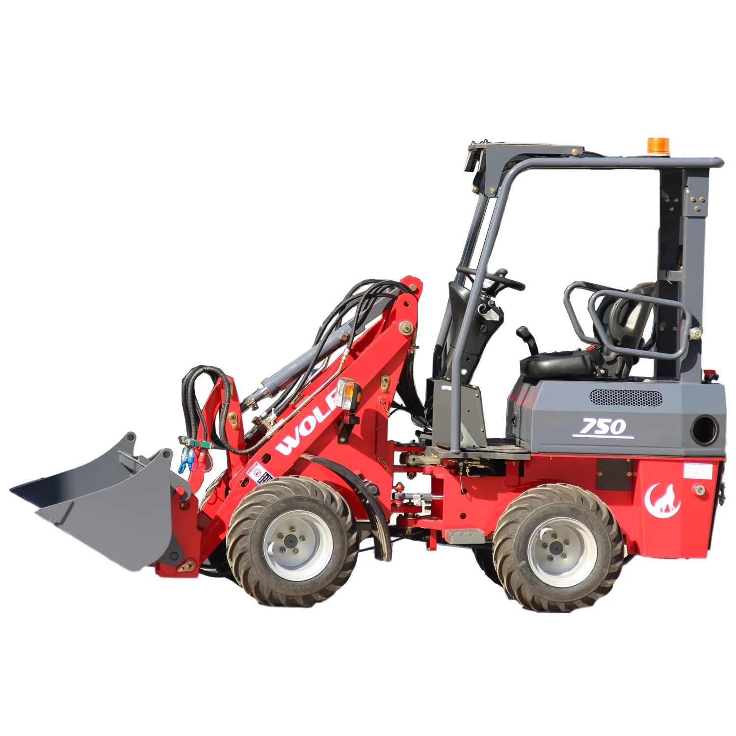 Wolf 750 Mini 600kg Mini Hoflader with Wider Tires
