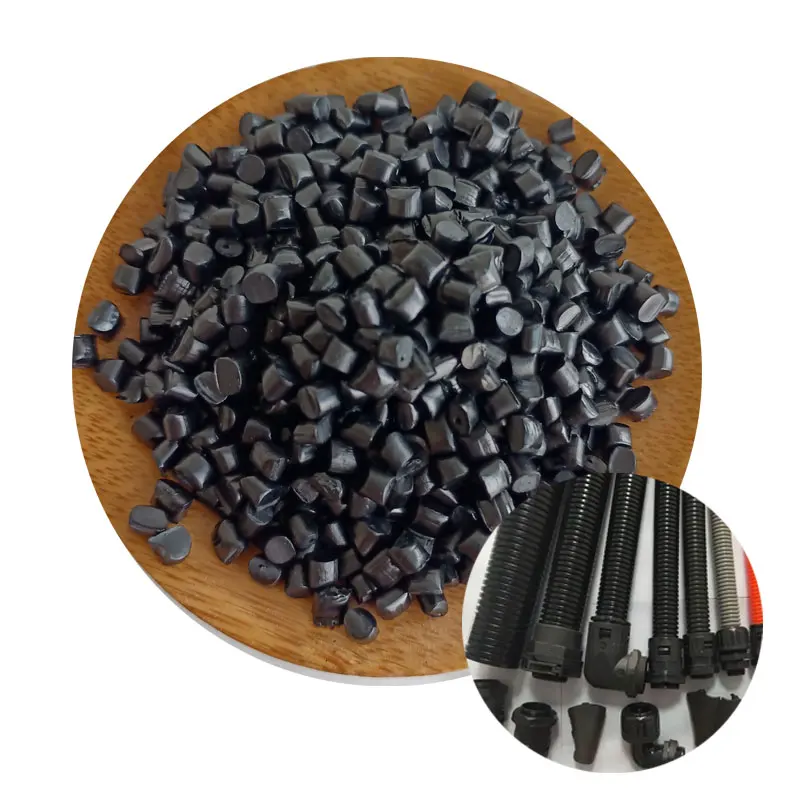 Halogen free  PP Flame Retardant black Masterbatch for extrude Plastic Cable Wire Electrical Pipe/Hose/Tubing