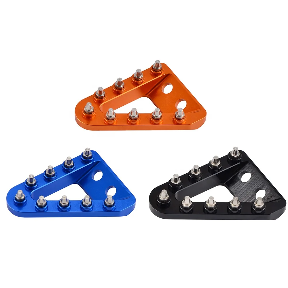 NiceCNC Billet Brake Pedal Step Plate with 2 mounting bolts Set Kit For Hus qvarna TE 150 FC 450 FX 350 FX 450 2017-2020 2021