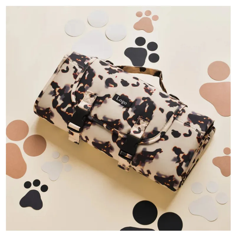 Thickened Outdoor Portable Travel Folding Pet Bed Mat Beach Camping Dog Mattress Puppy Dog Cat Sofa Cushion