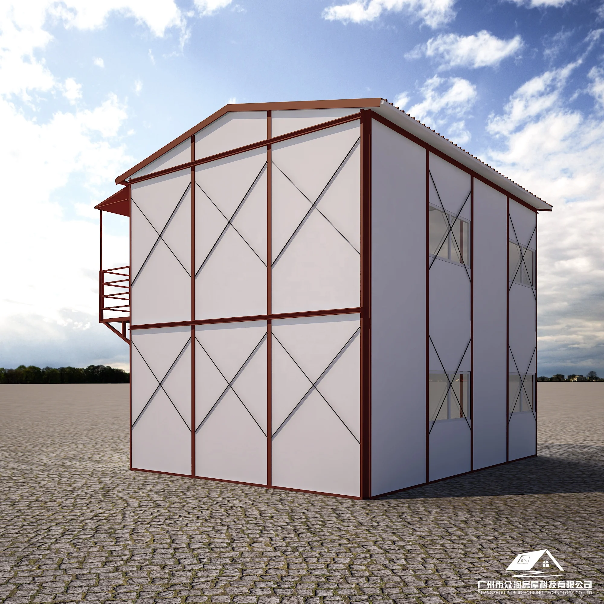 Изготовленный На Заказ k Тип 2 история современный сборный дом с низкой ценой класса люкс стальных панельных домах для работника четверти