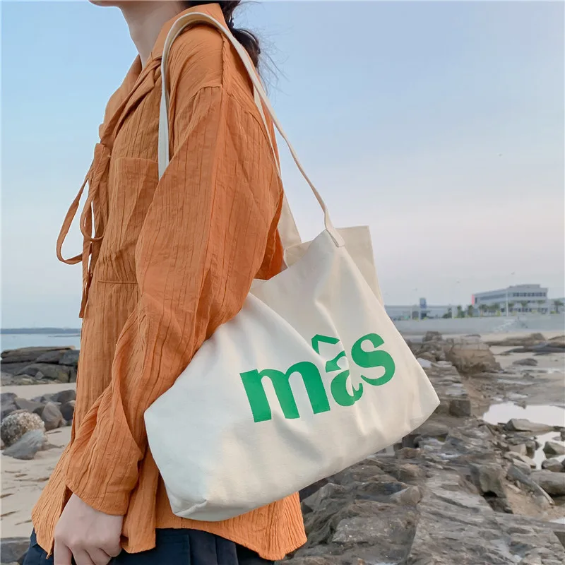 Eco friendly colorful Custom Large Canvas Tote Bag shopping recycle bag soft eco friendly canvas 100% cotton Bag