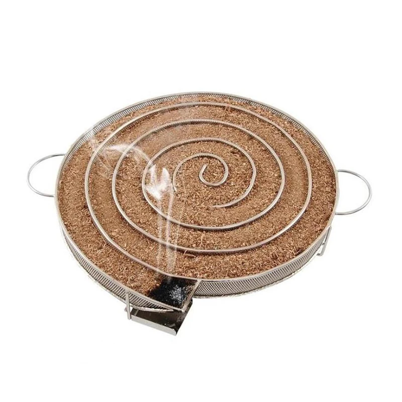 304 Stainless Steel Smoker Pellet Basket Barbecue Cooking Tools Round Cold Smoke Generator For Bbq Gas Or Charcoal Grill