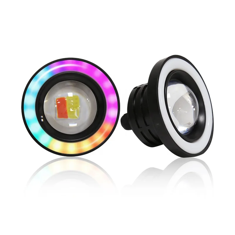 Universal Car Led Light CARCOB Angel Eyes Fog Light Halo Ring Dream Color 2.5 inch 3 inch 3.5 inch For Toyota Honda Nissan Kia
