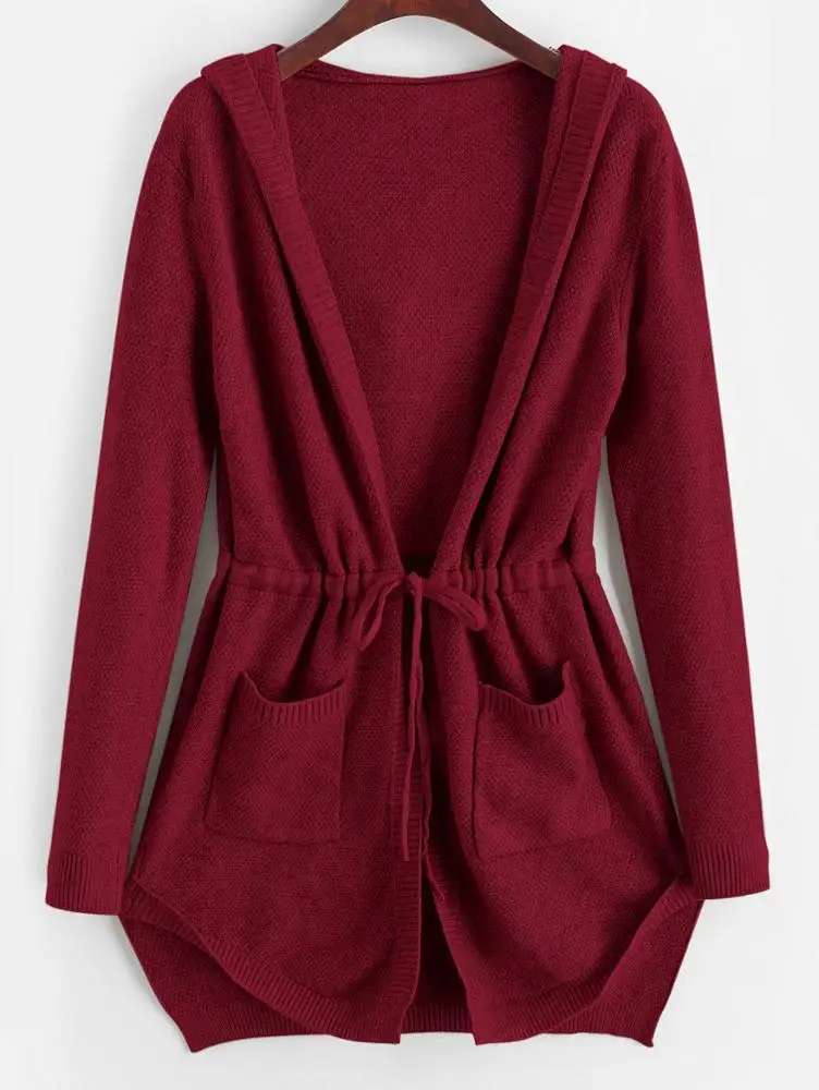  Женские зимние свитера с капюшоном и карманами