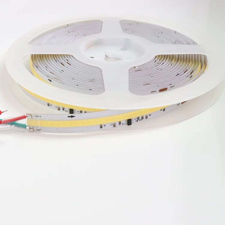 Banqcn furniture ceiling commercial smart strip lights 24 volt 8w 12v 2700k 6500k white 5 meter 10m 5m bendable cob led strip