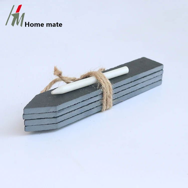 Handmade natural decorative black slate garden label /plant marker /plant tags
