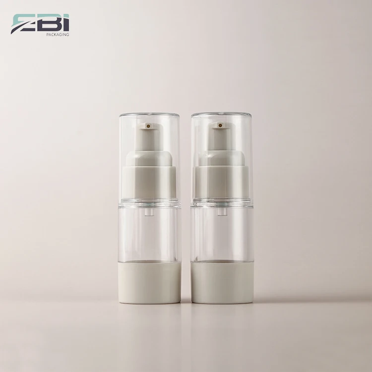 Wholesale cosmetic packaging 15ml 30ml 50 ml 100 ml lotion serum face cream empty plastic airless pump bottle