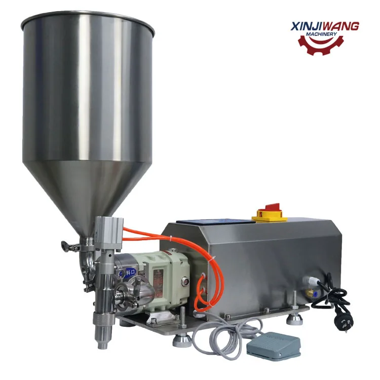 Good sale sauce honey paint ink cam rotor pump semi automatic quantitative liquid dispensing filling machine