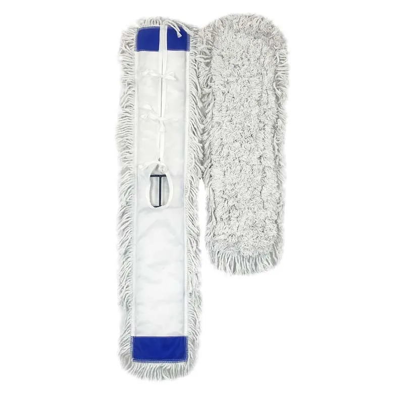 Eco-Friendly Professional Industrial Washable  Cleaning Floor Flat Mop Cotton Dust Mop