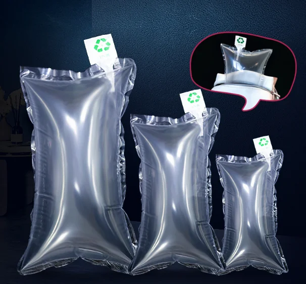 Хит продаж биоразлагаемый полиэтиленовый надувной мешок шапка Воздушная колонка упаковка