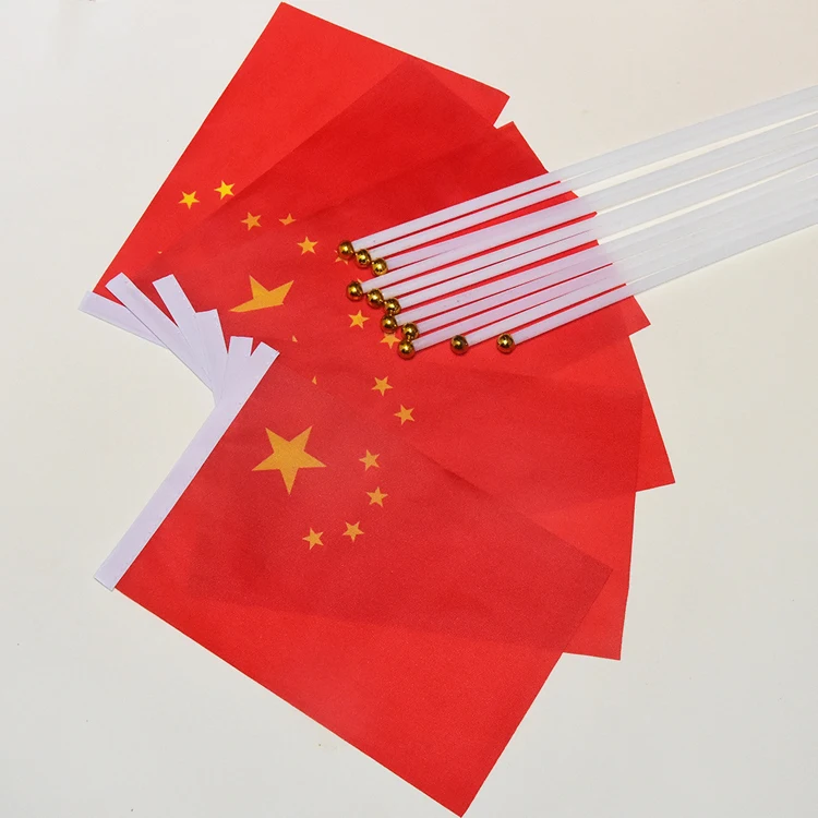 Wholesale custom hand waving held flag, promotional hand flag, mini country flags