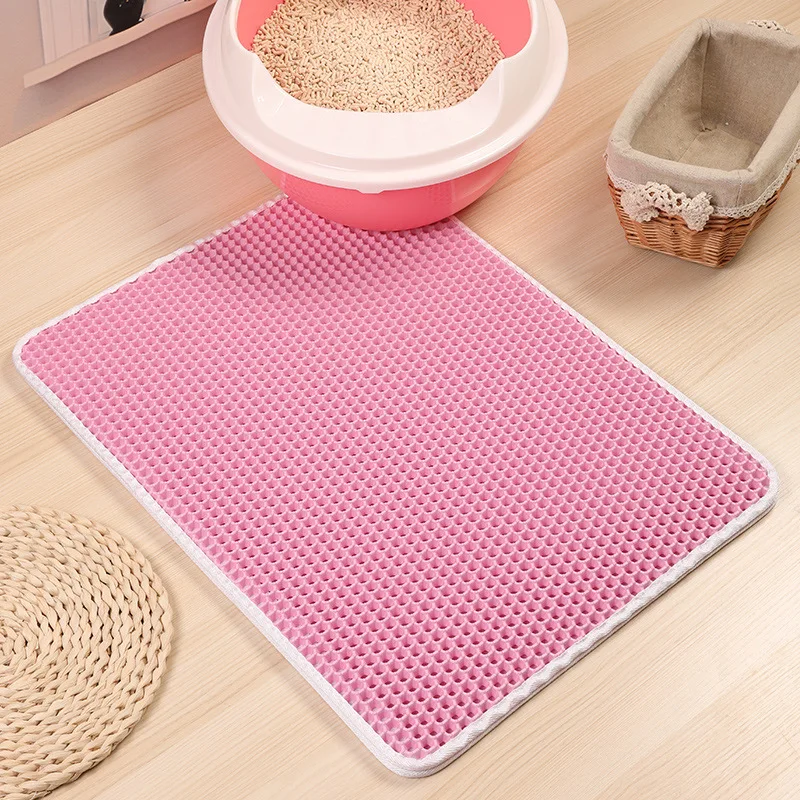2021 cat litter trapping mat waterproof urine proof slip-resistant cat litter mat