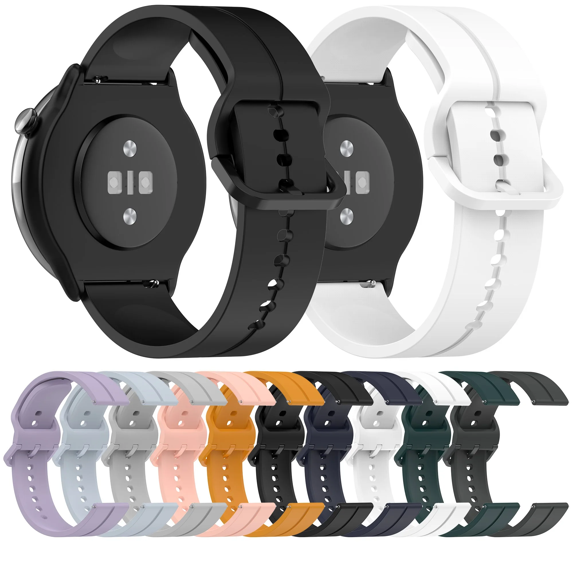 Factory Price 20mm Universal Silicone Straps Smart Watch Bands for Amazfit GTR Mini/Samsung Galaxy Watch 5/ Garmin Watch Band