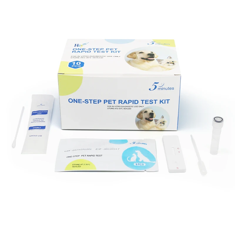 HCY Animal Canine Parvovirus Dog Rapid Test Kit Disposable Veterinary Rapid Test Kits