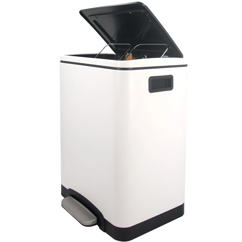 Hotel street soft closing 30L 7.9 gal two garbage classification waste  sorting  dust bin
