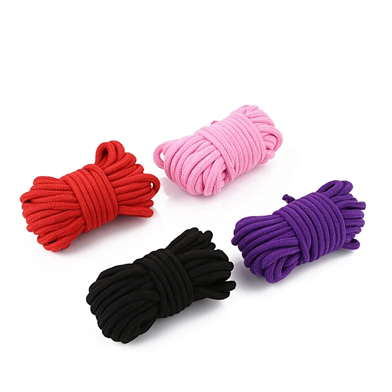 
Bondage BDSM Kit 100% Cotton 5/10 Meter Red Black Purple Pink Sex Rope for Sale 