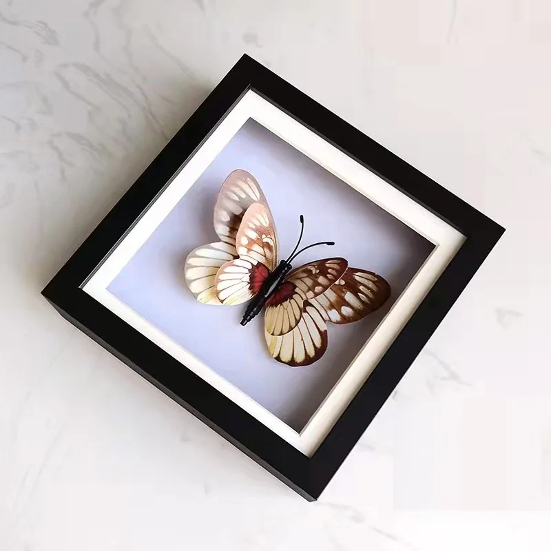 Оптовая продажа пользовательский размер простой современный 3D теневая коробка черный золотой алюминиевый сплав фоторамки